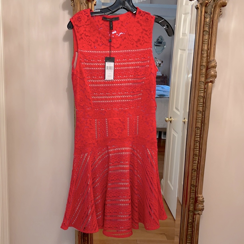 BCBG Maxazria Jalina Red Berry Dress